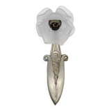 Art Deco wall light. Rose in glass paste.