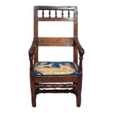 Louis XIII period armchair in solid wood