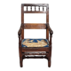 Louis XIII period armchair in solid wood