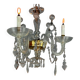 Liège chandelier in Louis XV style made of glass and crystal, circa 1900.