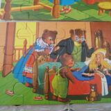 Box of 4 wooden puzzles boucle d'or
