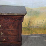 Small mahogany Louis Philippe chest of drawers