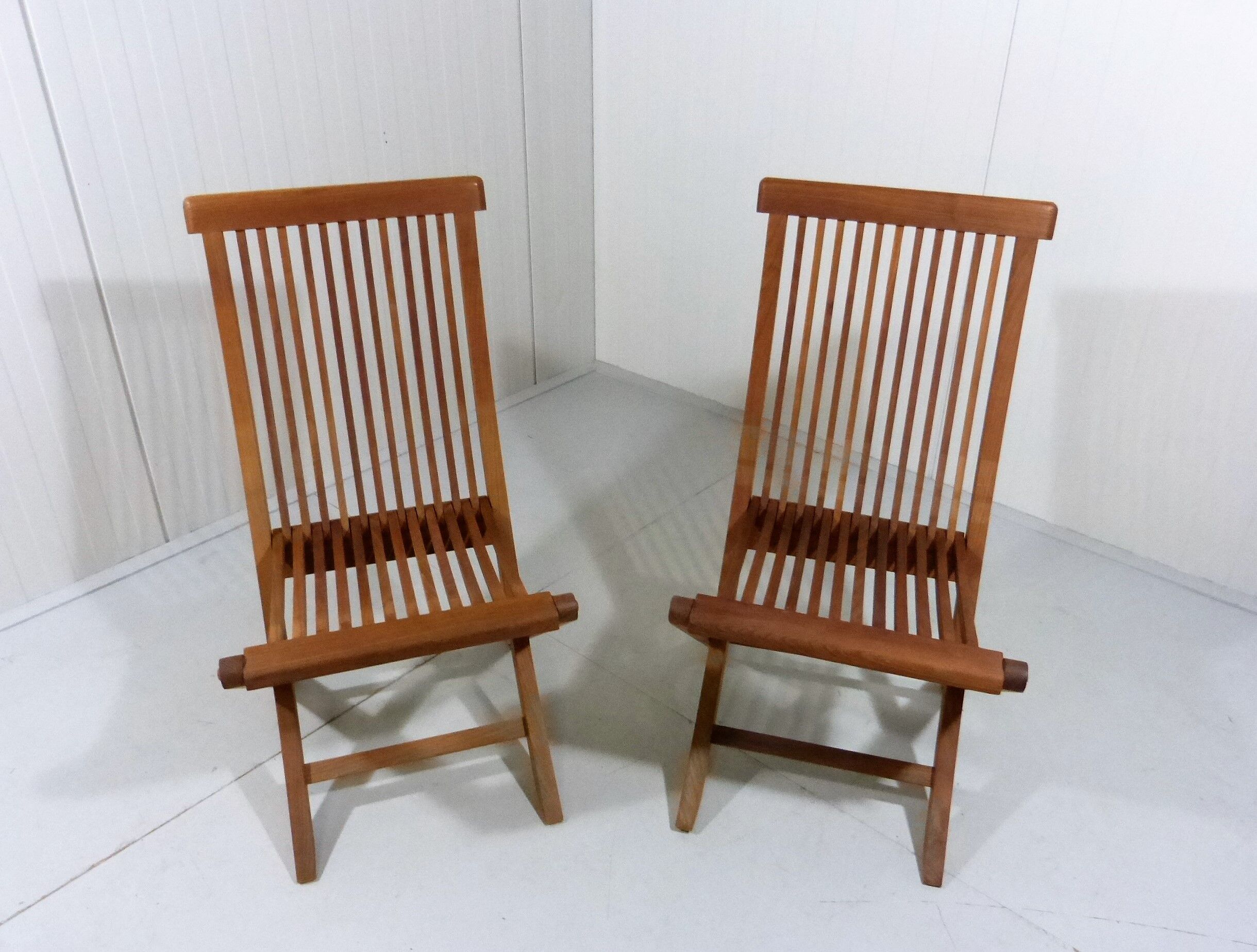 Danish teak garden chairs 1980-90’s