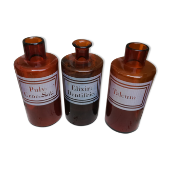 Set of three Pharmacy pot