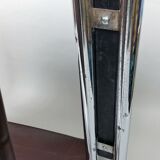 Pair of armchairs chromed metal and leather, 60 years