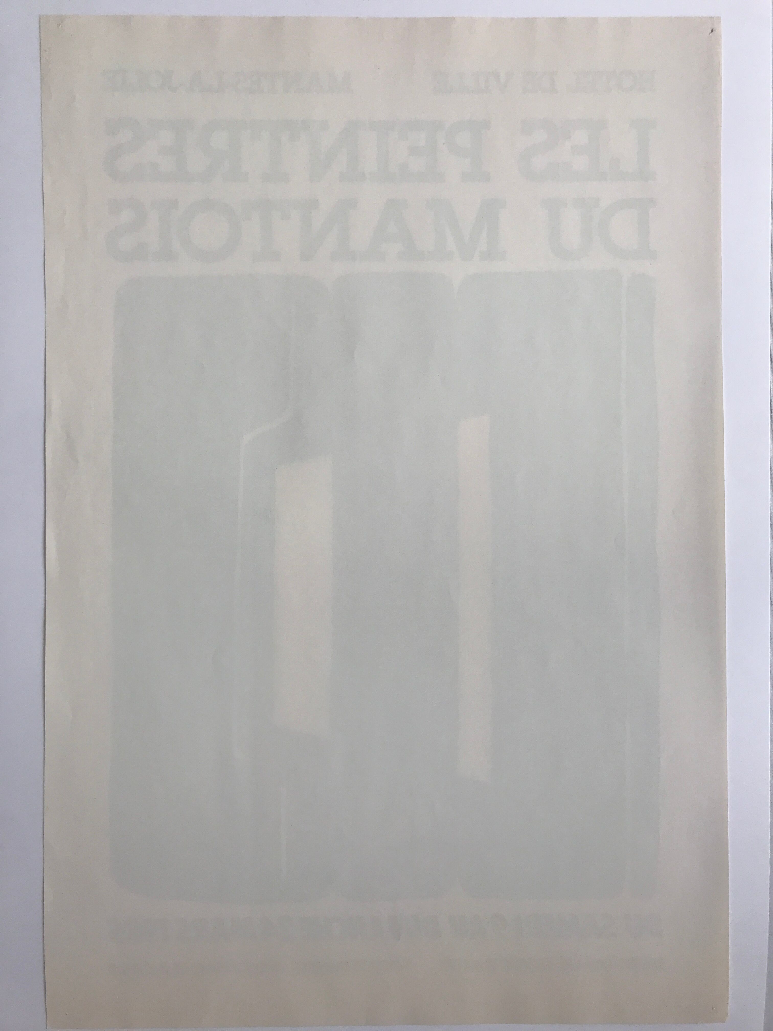 Original color poster Les peintres du Mantois, 1985