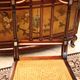 19th century mahogany office chair and Louis XVI-style bronze ornaments