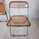 3 Plia chairs, designer Giancarlo Piretti for Anonima Castelli