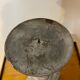 Gray patinated wooden candle holder