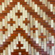 Rattan top and woven wood 1970