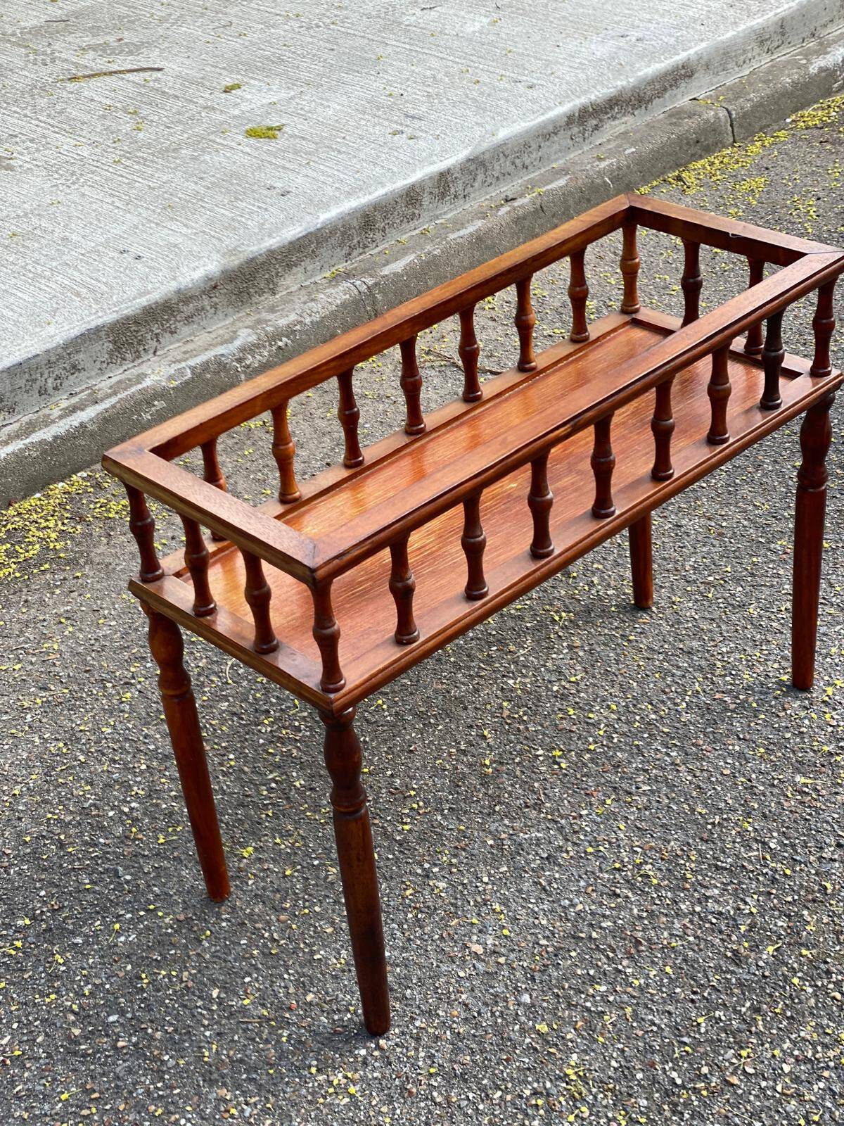 Carved solid wood planter from the 1980s.