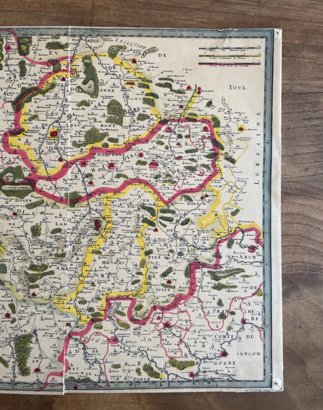 Old map dating from 1950 - Ligones