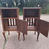Set of 2 antique bedside tables