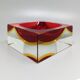 1960s Mid-Century Modern Flavio Poli for Seguso Sommerso Murano Glass Bowl