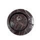 Sergio Asti, red Levanto marble ashtray bowl, UP&UP Carrara Italy, 1970s