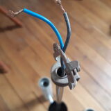 Vintage chrome pendant lamp
