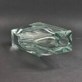 Very Large Mid-Century Murano Faceted Glass Vase by Flavio Poli for Mandruzzato, Italy, 1960s