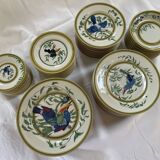 Limoges porcelain service from Hermès, Toucans collection, 1986