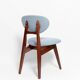 Blue Mushroom Chair Mid-Century, Type 200/128, by J. Kedziorek, Europe, 1960s