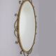SPECCHIO DA PARETE VINTAGE ANNI 50 METALLO DORATO DESIGN PIER LUIGI COLLI