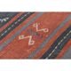 1970s Turkish Oushak Handmade Wool Cotton Red Runner Rug 74x338