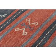 1970s Turkish Oushak Handmade Wool Cotton Red Runner Rug 74x338
