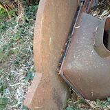 Antique fireplace plate