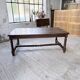 Solid oak table 1900 drapery style XL 280cm with extensions