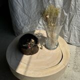 Large geometric glass vase H30