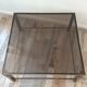 Belgo Chrome coffee table in vintage 70s brass
