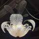Art deco chandelier barovier et toso, made of murano glass, 1940s