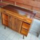 Scandinavian commode in brown rosewood from the 1960s, with 1 drawer and 2 doors.