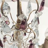 Lampe de table en bronze et cristal, France