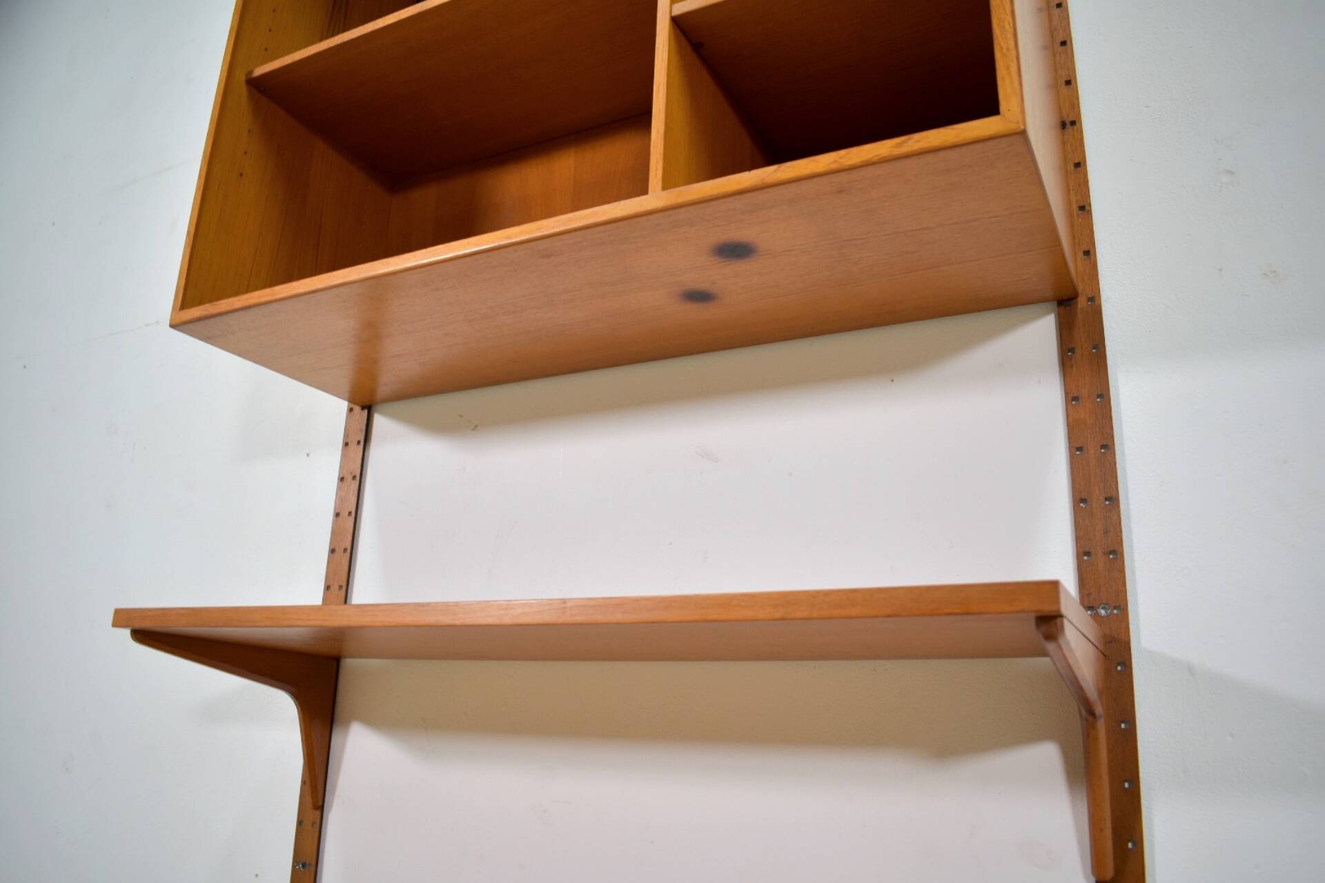 Teak modular shelving unit by HG Furniture 1960s Danish Vintage
