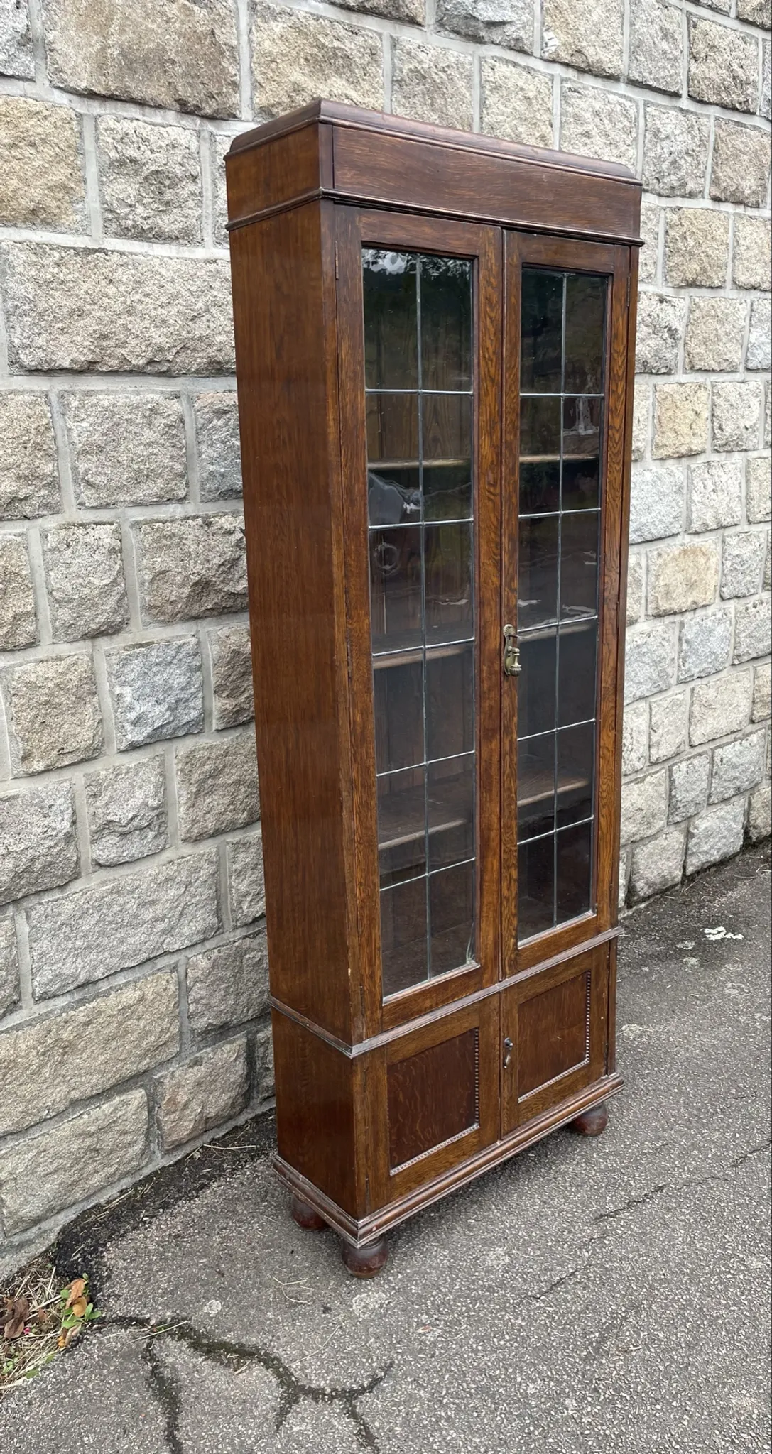 Old library with glass doors