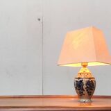 Vintage Dutch Delft blue table lamp by Zenith, Gouda