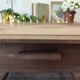 Square farmhouse table in solid oak.