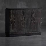 Modernist Art Deco oak cabinet, France, 1940s