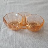 Saleron verre rose - ancien