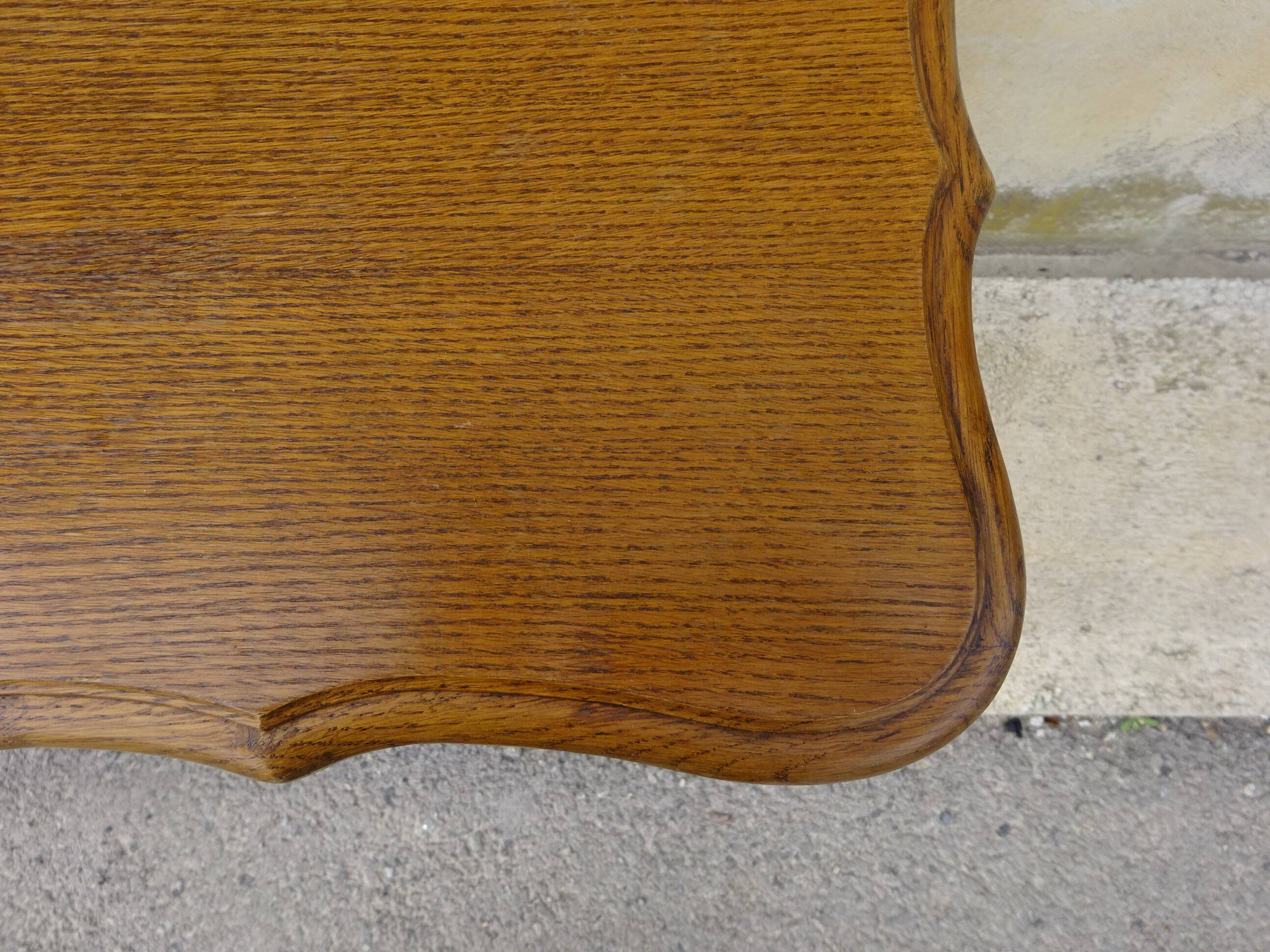 Small oak cabinet, 1 tilting door and 1 drawer