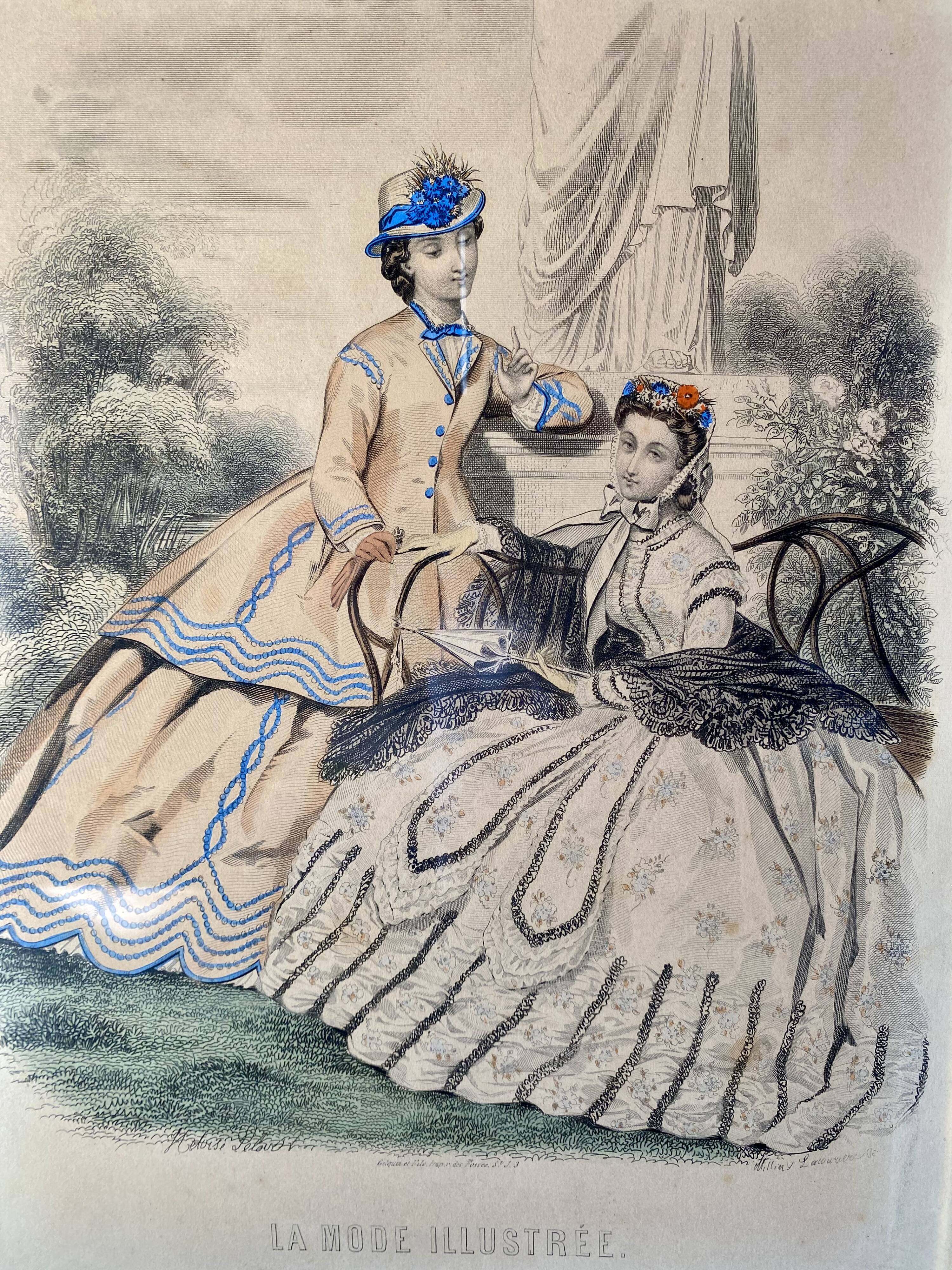 Gravure « La mode illustrée » Héloïse Leloir