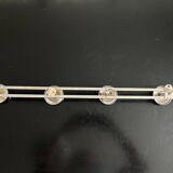 old chrome metal coat rack