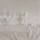 6 crystal stem glasses from Cristal d’Arques Folia – 1970s-1980s