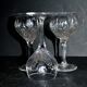 3 verres à liqueur Baccarat en cristal taillé modèle 9157, 1907