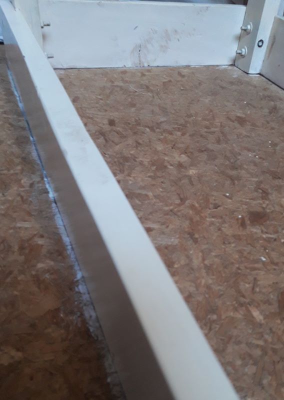 Side table 90,8x50,8cm vintage compass legs