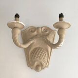 Pair of plaster wall lights