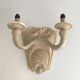 Pair of plaster wall lights