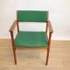 Kinnarps Oslosund armchair in oak and fabric 1960 Sweden