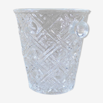 Vintage glass ice cream bucket- Retro decoration