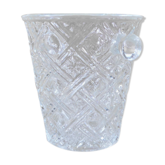Vintage glass ice cream bucket- Retro decoration